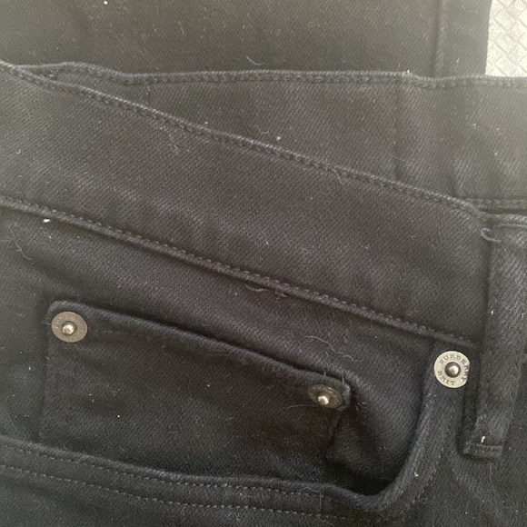 Mens Burberry Brit JEANS BLACK! Straight Like New! Flawless! 32 x 32”🔥🖤 - Picture 7 of 11